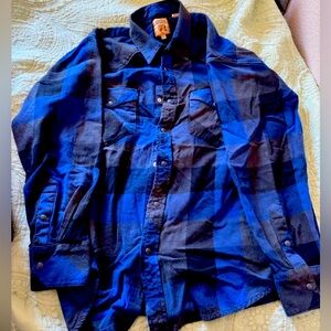 Resistol Double R XL men’s flannel with pearl snaps.